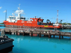 “Pacific Marlin,” the BIOT (British Indian Ocean Territory) patrol boat.